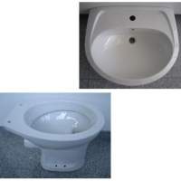 15. Special brands BATHROOM SET washbasin 60cm + WC in White