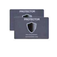 PROTECTOR RFID NFC blocking card against electronic theft / 2 pcs set in gift packaging