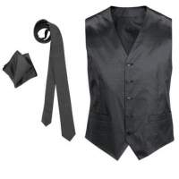 Férfi mellény nyakkendő ruházat készlet üzleti divat öltöny fennmaradó készlet