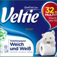 Toiletpapier Veltie Soft & White, 32 rollen, 3 laags