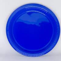 AMSCAN wegwerp feestborden set van 10 ca. 18cm, blauw