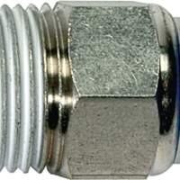 Straight push-in fitting external thread R 3/8 inch SW 17 mm, conical, 6 mm 4 mm