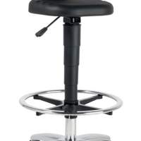 Sit-stand chair Flex ESD with glides and foot ring integral foam seat H.510-780