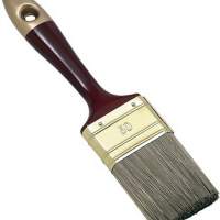 Glaze brush B. 80mm bristle L. 60mm dark polyester bristle two tone handle