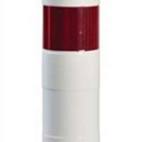 Barrier post PU white/red D.80xH.750mm for screwing