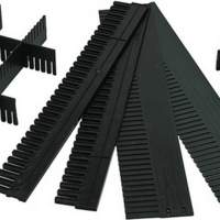 Dividers anthracite L.1150xH.100mm P.5mm can be cut to size, 10 pieces