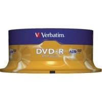 Verbatim DVD-R 16x 4.7GB 120min. Spindle 25 pcs/pack.