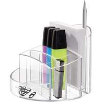 HAN pen holder RONDO 17460-23 9 compartments polystyrene clear