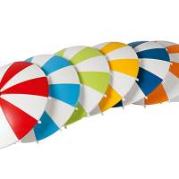 HANSI-SIEBERT drinking glass lid umbrella Ø115mm assorted colors, 10 pieces