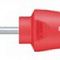 Slotted screwdriver SW 5.5x150mm total L.261mm round blade multi-component handle