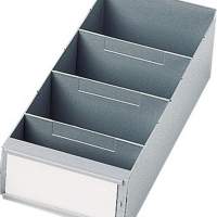 Divider gray B.160mm for shelf storage box, 25 pieces