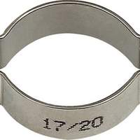 RIEGLER hose clamp 2-ear stainless steel (W4) clamping range 11-13mm 10 pieces/bag
