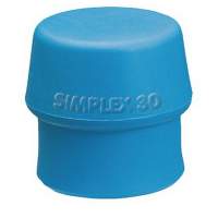Soft-head hammer D.50mm Simplex loose TPE blue/soft HALDER