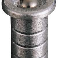 Stone bush suitable for round rods with a diameter of 10mm Light metal deburred