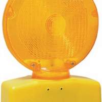 Construction site light Nitra-LED yellow Lens Ø 180 mm Rotatable light head