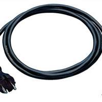 Connecting cable H07RN-F 2x1mm2 L.5m with black contour plug
