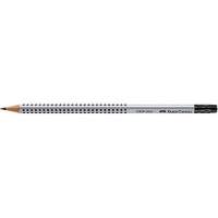 Faber-Castell pencil GRIP 2001 117200 with eraser HB silver-grey