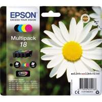 Epson ink cartridge T18 bw/c/m/y 4 pcs./pack.