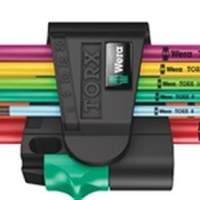 WERA offset screwdriver set 967/9 TX XL, T8 - T40, colour-coded, long, 9-piece