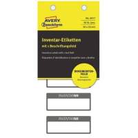 Avery Zweckform inventory label 6917 peel-off black 50 pieces/pack.
