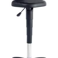 Sit-stand chair Flex with glides and backrest integral foam seat H.510-780mm