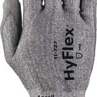 ANSELL cut protection gloves HyFlex 11-727 size 9 gray Nylon/Lycra 12 pairs