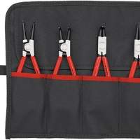 KNIPEX circlip pliers set in roll-up case, 10 - 60mm, 4 pieces