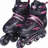 New Sports inline skates pink, ABEC 7, adjustable size 35 - 38