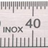 Steel rule L.300mm flexible division B=mm/1/2mm PREISSER