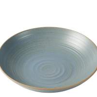 THOMAS soup plate nature 23cm water stoneware pack of 6