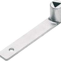 Triangular wrench DIN3223 for bollards without hooks