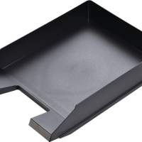 HELIT letter tray for DIN A4-C4 plastic black, 5 pieces
