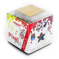 Pixel Craft Kit 16 Rainbow, I Love You, Ying and Yang, Star
