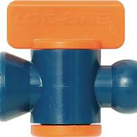 LOC-LINE shut-off valve size 1/4 inch, with articulated connection, bag of 2 pieces