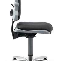 Sintec swivel work chair 160 with glides and castors, fabric upholstery H.450-640mm BIMOS