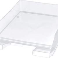 HELIT letter tray for DIN A4-C4 plastic, clear, 5 pieces