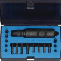 Impact wrench/screw remover set 13 pcs. 1/2 inch for Slot/PH/6KT 4KT drive