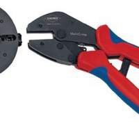 Crimp lever pliers L.250mm interchangeable magazine KNIPEX