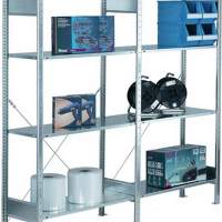 plug-in shelf basic galv. 2000x1000x500mm 2frames/4shelves bay load 1200kg