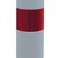 Barrier post PU white/red D.80xH.1000mm for screwing