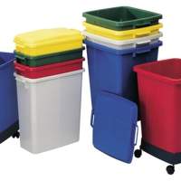 GRAF waste and recyclables collector 90 l, yellow