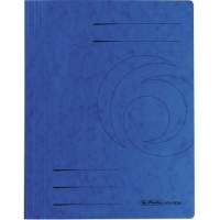 Herlitz loose-leaf binder 10902880 DIN A4 color chipboard blue