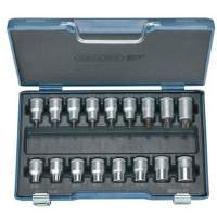 Socket set CV. 17 pieces 1/2 inch TORX 20-60 E10-24 GEDORE for 4KT drive