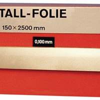 Metal foil thickness 0.025mm MS63 L.2500mm W.150mm