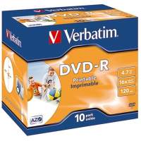 Verbatim DVD-R 16x 4.7GB 120min. Jewel case 10 pcs/pack