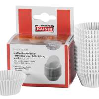 KAISER mini muffin paper baking tins set of 200