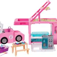 Mattel Barbie 3-in-1 Super Adventure Camper with Accessories, Ages 3+