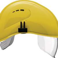 VOSS VisorLight safety helmet, sulfur yellow, polyethylene