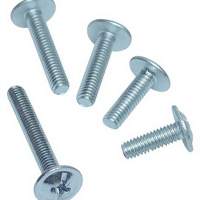 Furniture handle screw thread M4 length 2cm zinc-plated with double Phillips, 50pcs.