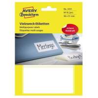 Avery Zweckform multi-purpose label 3331 98x51mm white 84 pieces/pack.